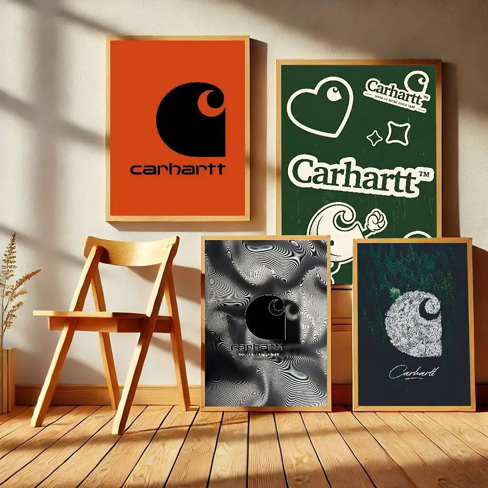 Фото Винтажные постеры C-Carharttes LOGO Classic: декор для дома, бара, кафе в скандинавском стиле №2