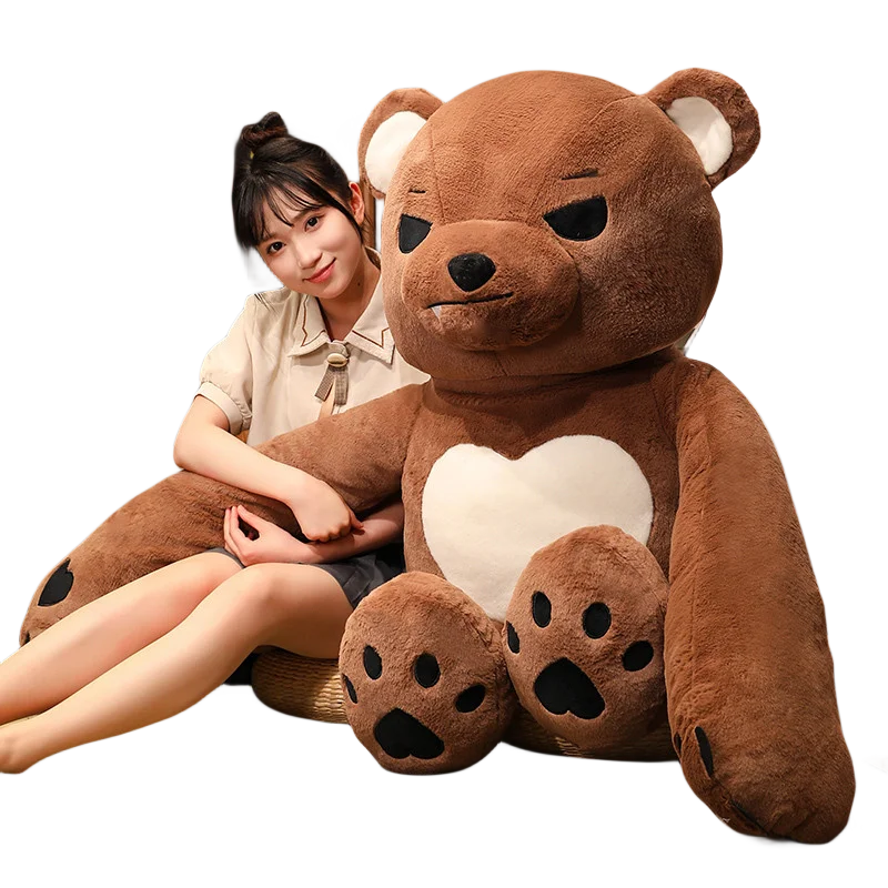 

Hot Sell Cartoon Hug Teddy Bear Plush Toys Angry Soft Huge Anime Stuffed Doll Christmas Cute Sleeping Accompany Gift Creative