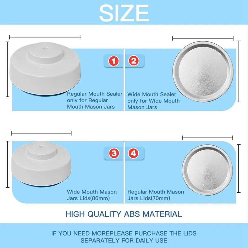 

Electric Jar Vacuum Sealer For Mason Food Vacuum Sealer Canning Jars Seal Pump Kit For Mason Jar Wide Regular Mouth