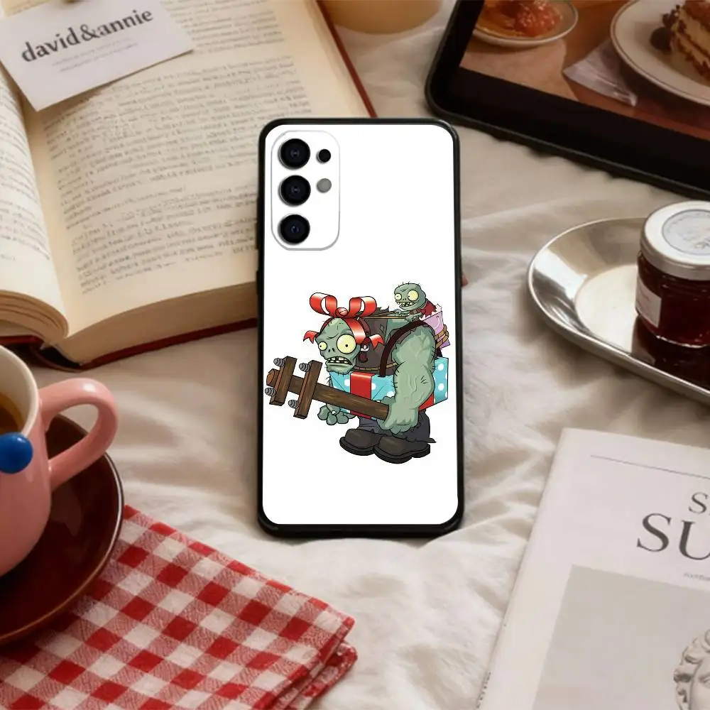 Фото Чехол для телефона C-Cartoon P-Plants vs. Zombies для Samsung S 25,24,23,22,30,21,10,9,Ultra,Plus,Lite,FE,4,5 G, мягкий черный чехол №5
