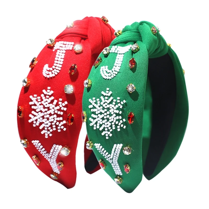 

Knot Christmas Hairbands Girls Carnival Taking Photo Headband Wide Brim Hairband M6CD