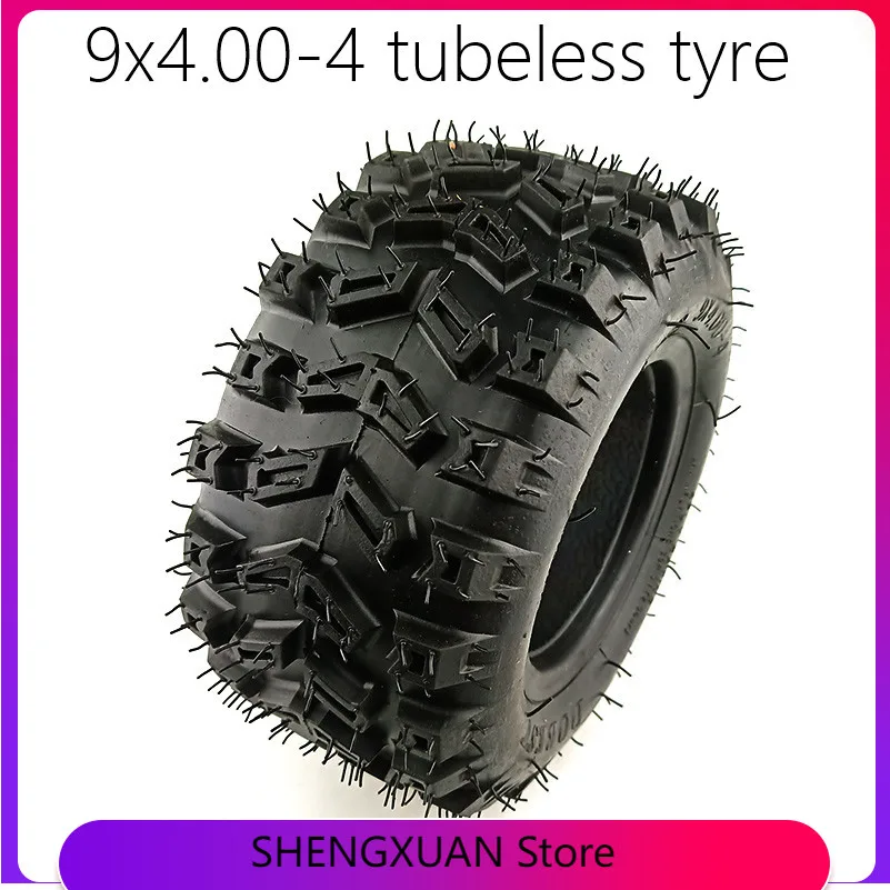 

Новейшее хорошее качество 9X4.00-4 бескамерные шины для газона Rider протектора бескамерная газонокосилка Golf Go Cart