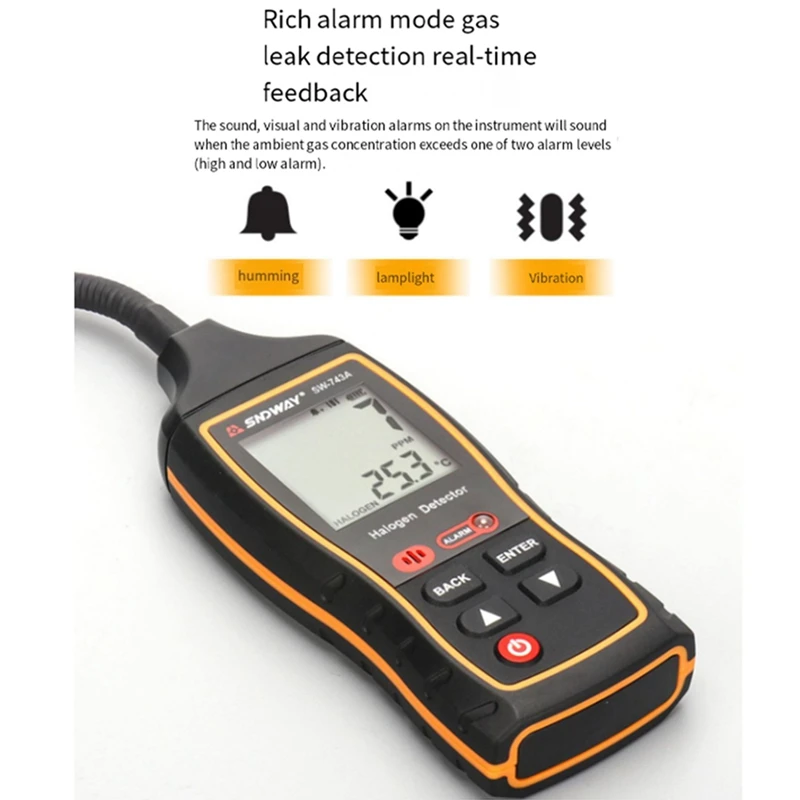SNDWAY SW-743A электронный детектор утечки хладагента для кондиционирования воздуха