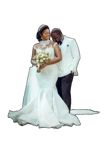 Свадебное платье LOVEYING русалка с кружевом