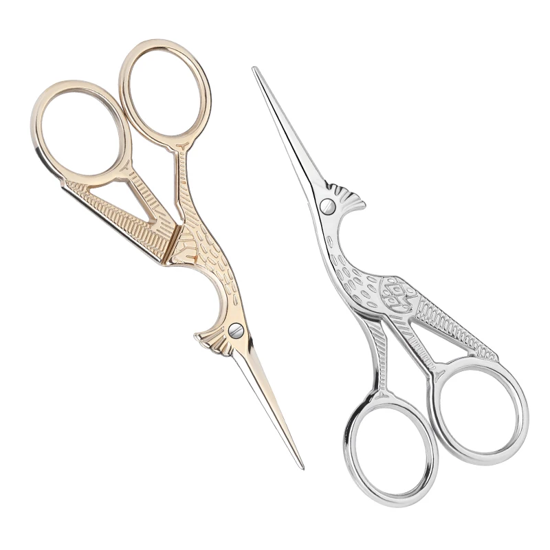 

KAOBUY Stainless Steel Embroidery Sewing Scissors Professional Crafts Dressmaking Golden Sharp Handled Needlework Scissor