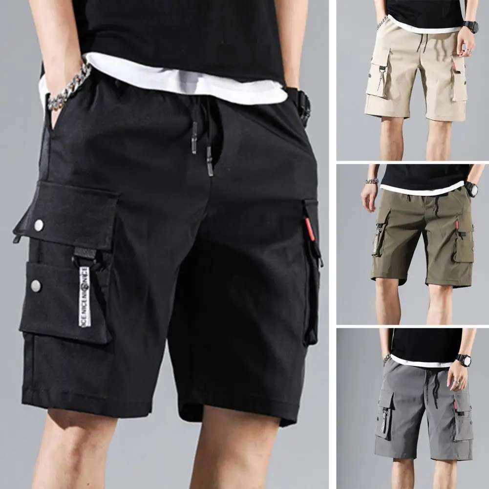 

Cargo Sports Trunks Multi Pocket Drawstring Shorts Summer Fashion High Quality Shorts For Men Outfits Pantalones Cortos New