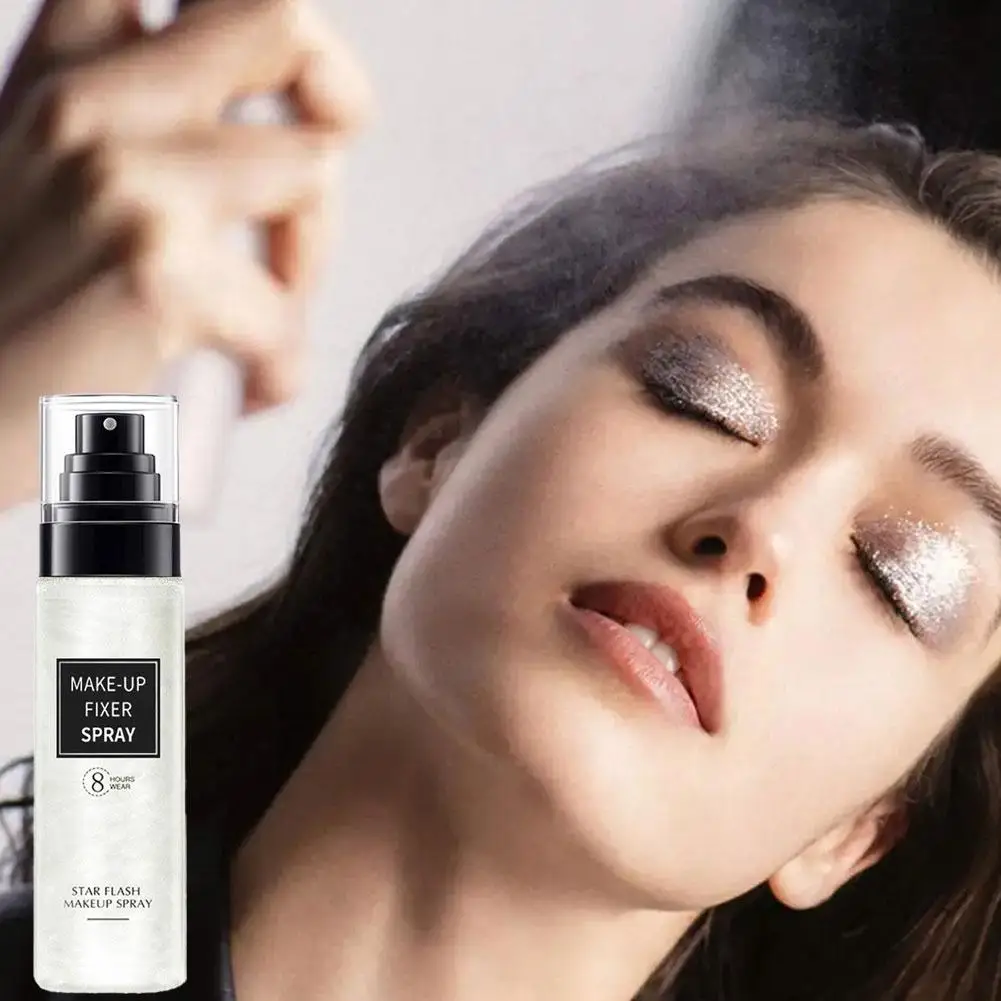 

100ml Makeup Setting Spray Long Lasting Foundation Moisturizing Natural Oil Fixer Fixer Spray Refreshing Quick Matte Contro N4J7