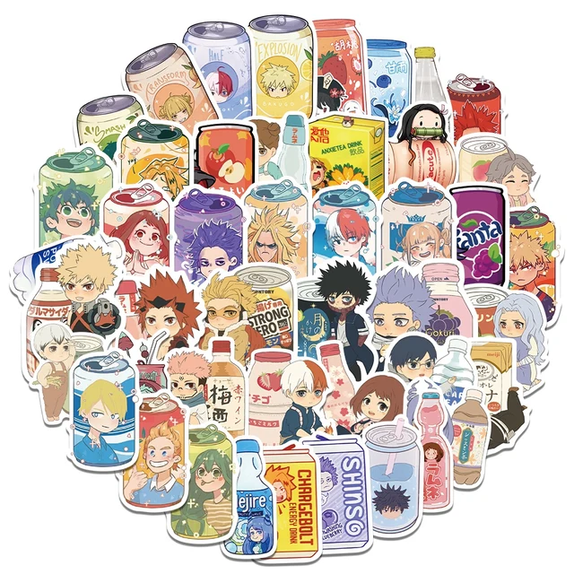 50Pcs Classic Anime Blue Lock Stickers for Kids, Japanese Anime Decals  Stickers Waterproof Vinyl Hydroflask Phone Skateboard Laptop Stickers