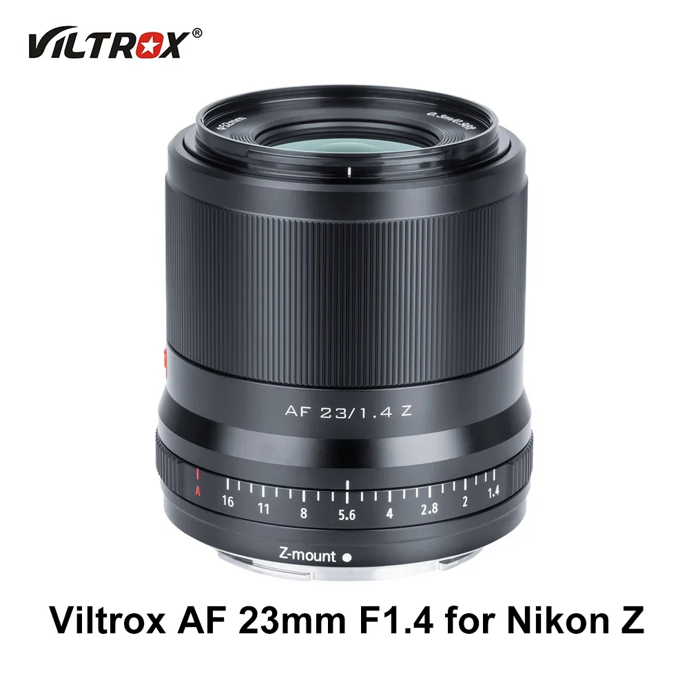Объектив Viltrox AF 23 мм F1.4 23/1.4 Z Auto APS-C Prime с большой диафрагмой и фиксированной