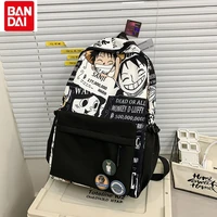 one piece anime surrounding luffy middle school students backpack backpack campus leisure computer bag