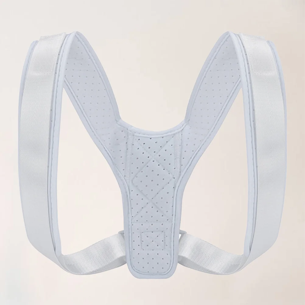 

Breathable Posture Corrector Back Straightener Brace Adjustable Spine Column Posture Correction Belt (White)