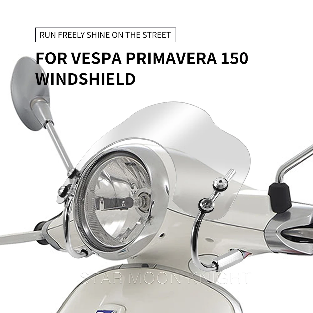 

Для VESPA Primavera 150 аксессуары для мотоциклов на весь год защита от ветра дефлектор ветрового стекла