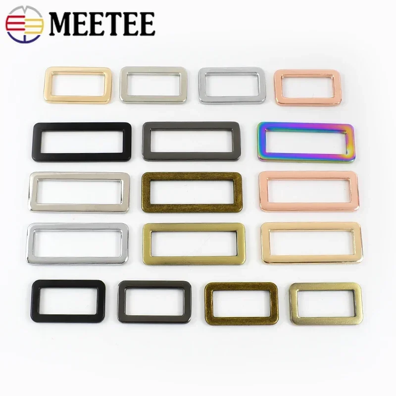 10-50Pcs 25/38mm Metal Buckles For Bag Strap Belt Buckle Webbing Clasp Dog Collar Adjuster Backpack Loop DIY Leather Accessories