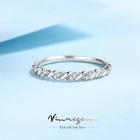 vinregem 925 sterling silver 18k white gold moissanite pass test diamond rings fine jewelry anniversary for women gift wholesale