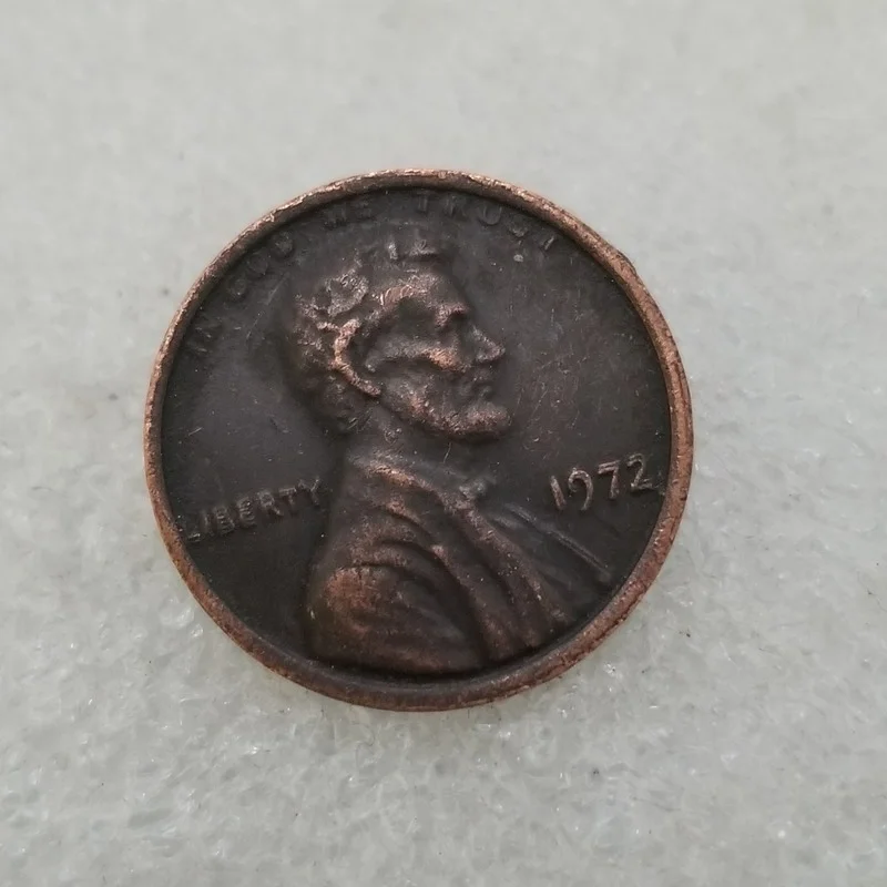 

American 1972 ONE CENT Lincoln Commemorative collectible coins gift lucky challenge coins