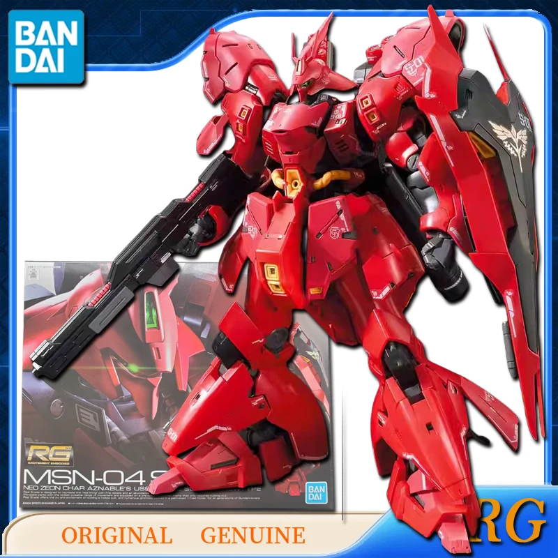 Оригинальные фигурки Bandai GUNDAM RG MSN-04 SAZABI аниме игрушки для мальчиков и девочек