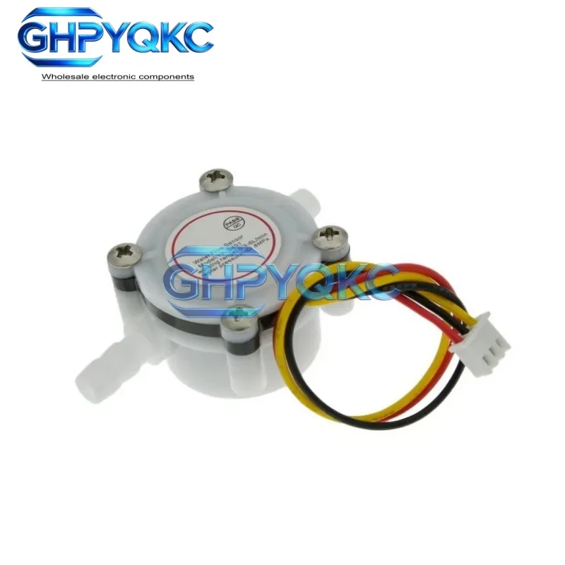 Фото Датчик-измеритель расхода воды/кофе GHPYQKC YF-S401 (0,3-6 л/мин) с датчиком Холла для очистителей воды №4