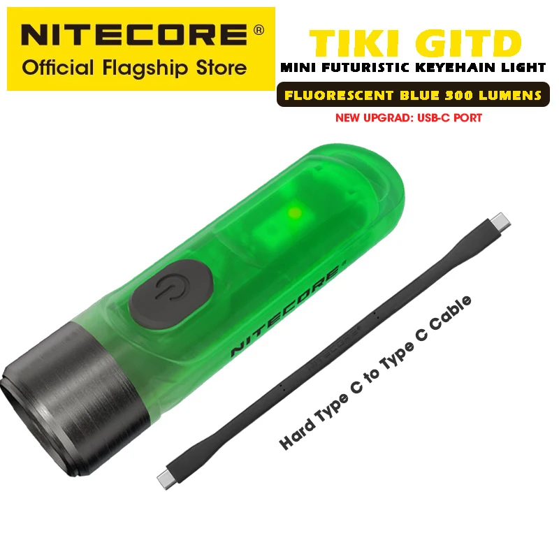 

NITECORE TIKI GITD голубой фонарик