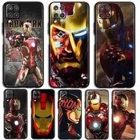 marvel iron man character phone case for samsung a32 a52 a52s a72 a02 a22 a03 a02s a03s a13 a53 a73 a23 a13 5g lite black luxury