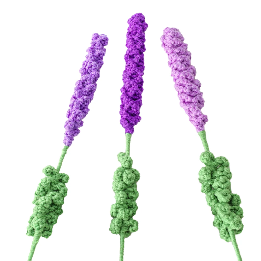 

3 упаковки искусственных цветов лаванды, орнамент, искусственные растения, цветы лаванды, пряжа, цветок ручной работы, фиолетовые лаванды, в...