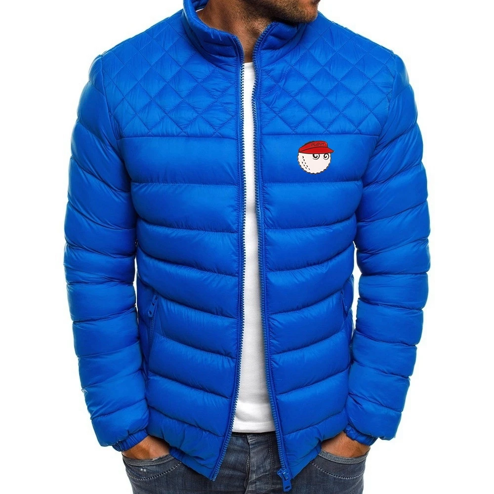 2022 Autumn Winter Men's Warm Cotton Jacket Fashion Short Stand Collar Zipper Cotton Jacket Outdoor Windproof Jacket