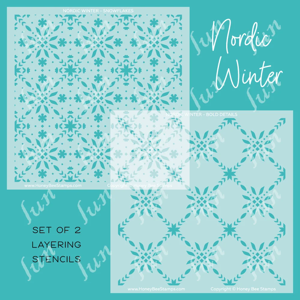 

2022 New Nordic Winter Layered Stencils Handmade Diy Scrapbooking Coloring Plates Embossed Photo Album Decoration Template Maker