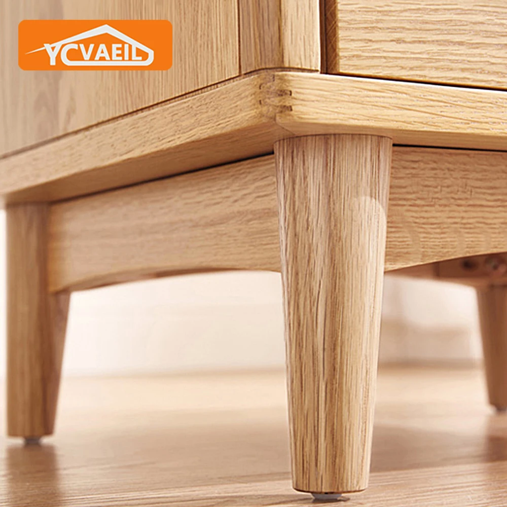 

4pcs Solid Wood Legs for Furniture Inclined Coffee Table Foot Replacement for Sofa Bed Chair Desk Straight Cabinets Wooden Legs