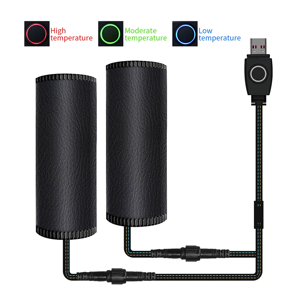 

Мотоциклетная ручка с электроподогревом, 5 В, USB, 1 пара