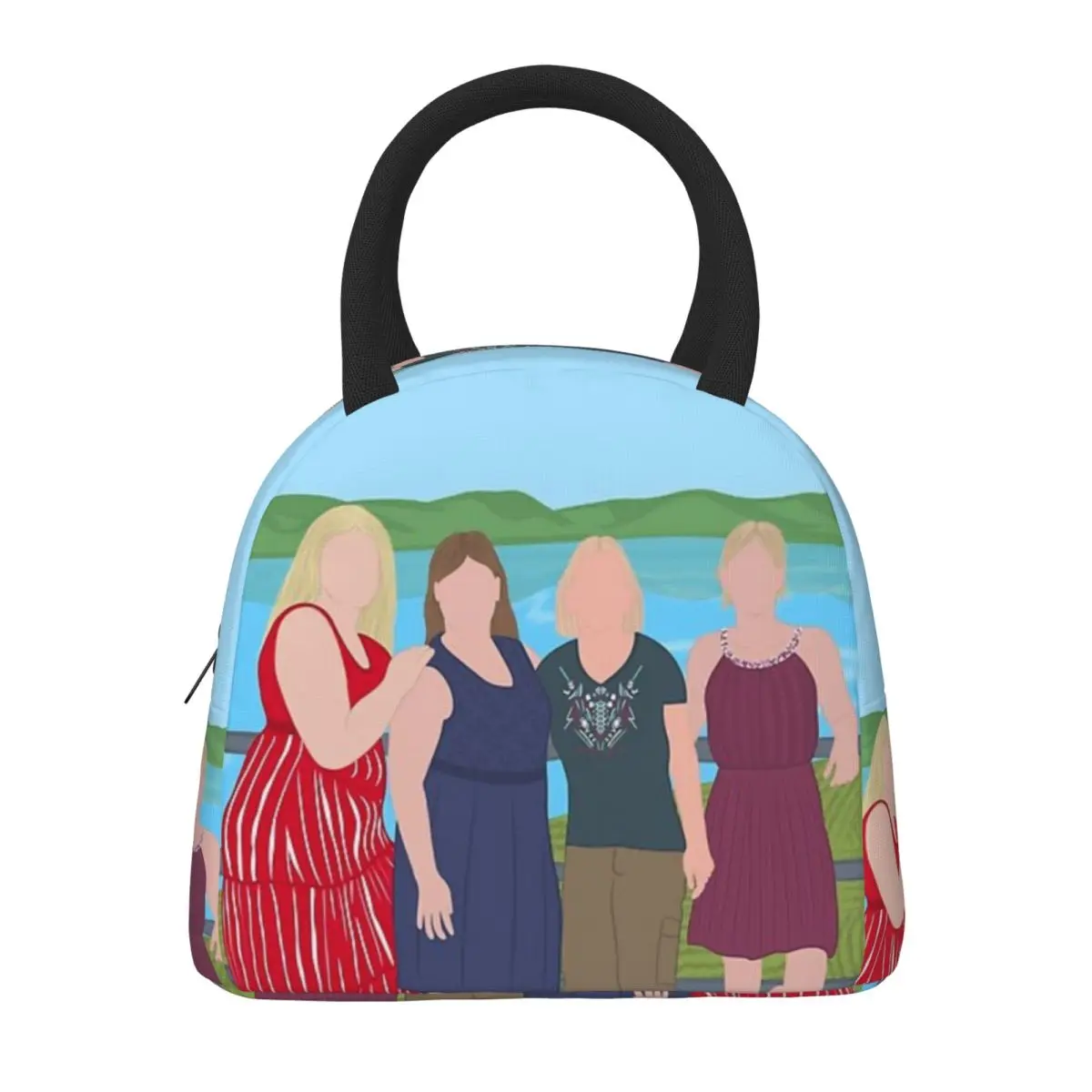 Портативная сумка для обеда Magali термобокс еды прочный холодильник ланчбокс с