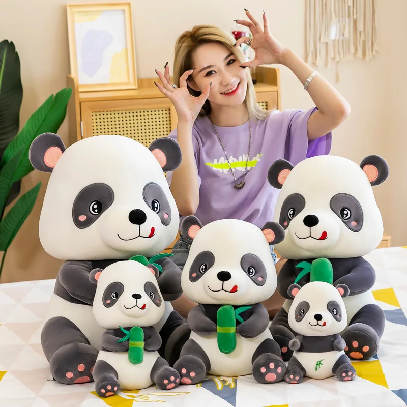 

30CM Cute Cartoon Kawaii Bamboo panda Plush Dolls Toys Gift Stuffed Soft Doll Cushion Sofa Pillow Gifts Xmas Gift Party Decor