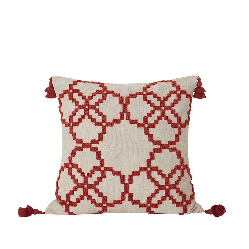 

DUNXDECO бархатный чехол для подушки с вышивкой