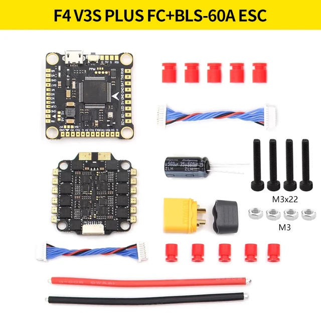 F4 V3S Plus + LANRC 60A 4in1 ESC