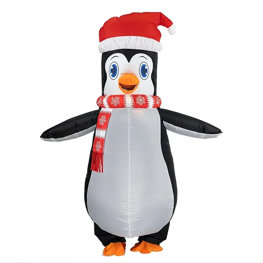 

Надувной костюм пингвина унисекс для взрослых, животное, косплей, необычное платье для сцены, представлений, Рождества, Хэллоуина, карнавала, детской одежды