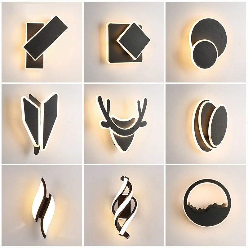 

Modern Wall Lamps For Rotation Living Room Lights Bedroom bedside Aisle Corridor Foyer Hall Spin Indoor Lighting Home fixtures