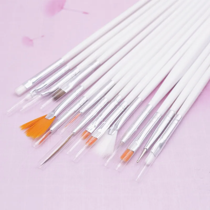 

Nail Brush For Manicure Gel Brush For Nail Art 15Pcs/Set Nail Brush Acrylic Liquid Powder Carving Gel Brush