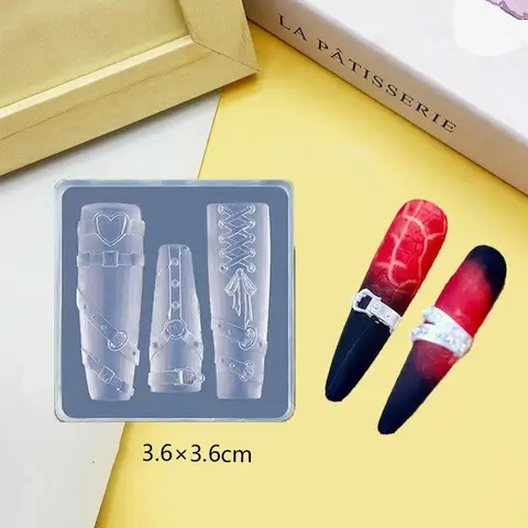 Прозрачная силиконовая форма для ногтей с морской тематикой