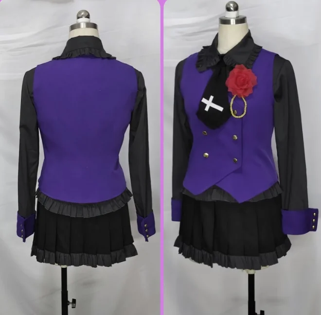 Фото Аниме Togashi Yuuta Takanashi Rikka, костюмы для косплея, мужские плащи, сумка, пояс, наряд, комплекты для вечеринки на Хэллоуин для женщин №5