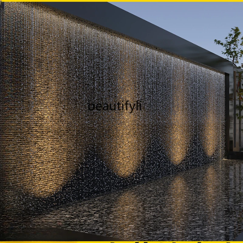 

Water Curtain Wall Stainless Steel Waterfall Water Wall Water Curtain Water Sink Water Landscape Fish Pond Garden