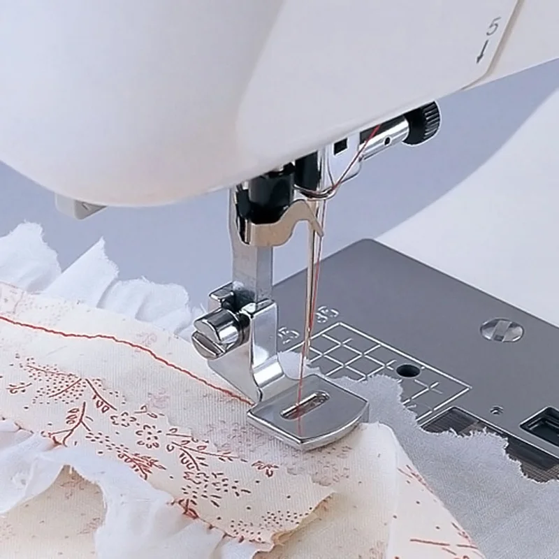 Прижимная лапка для швейной машины с узким свернутым краем бытовой швейный