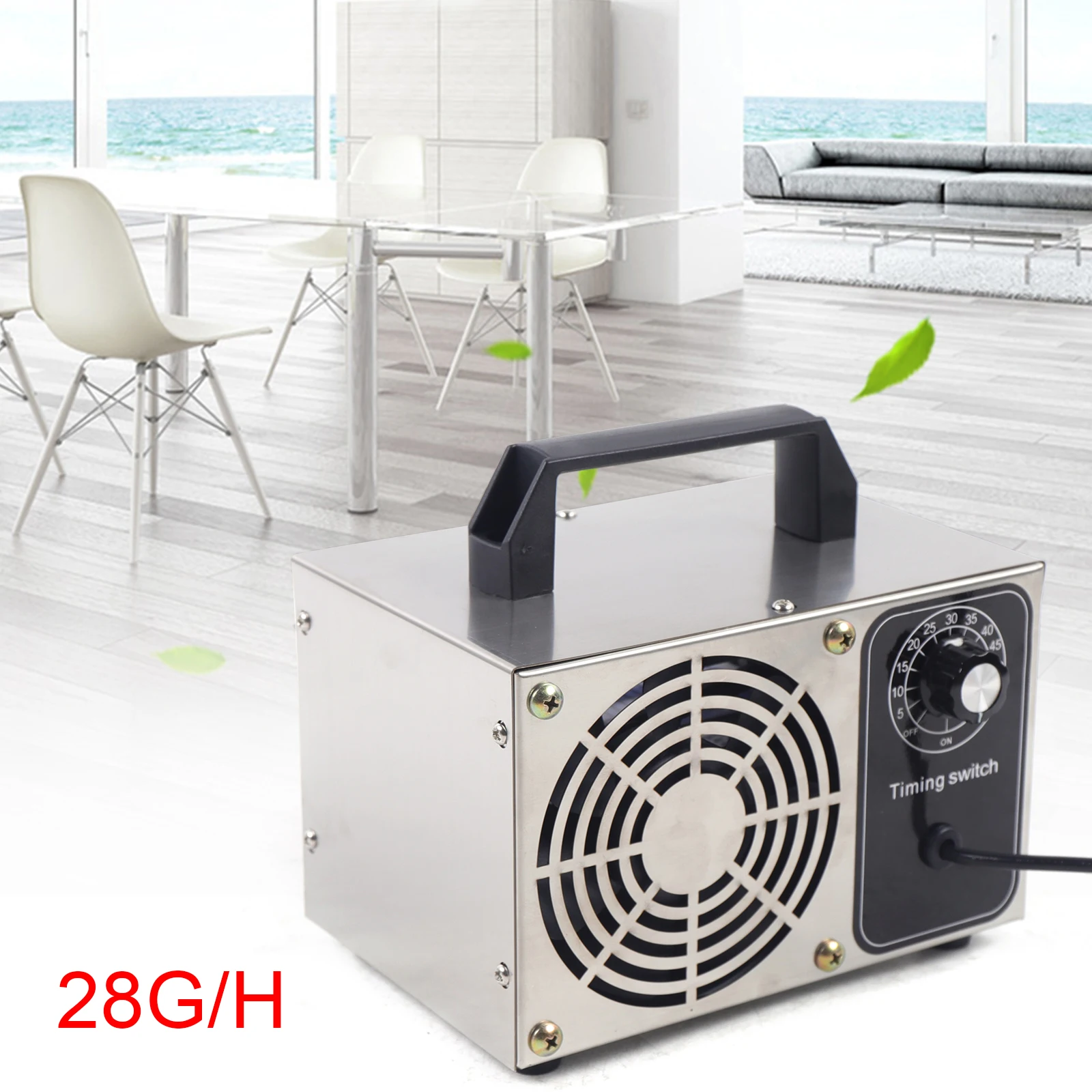 

28g/h Ozone Generator Machine Household Commercial Air Purifier Ionizer Generator Eliminate Odors 110V Air Freshen Machine