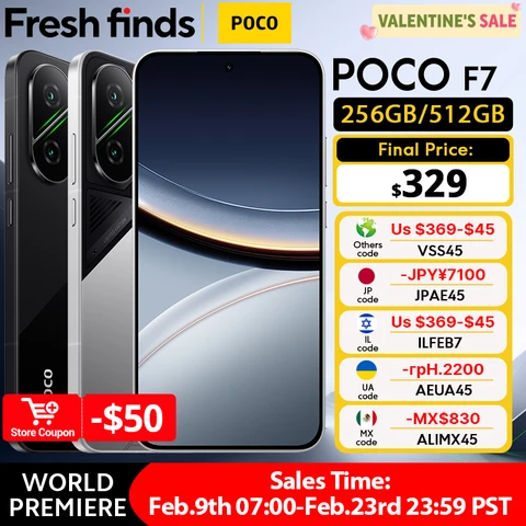 Смартфон Poco F7 5G, 12ГБ ОЗУ, 512ГБ Памяти, Global — фото устройства