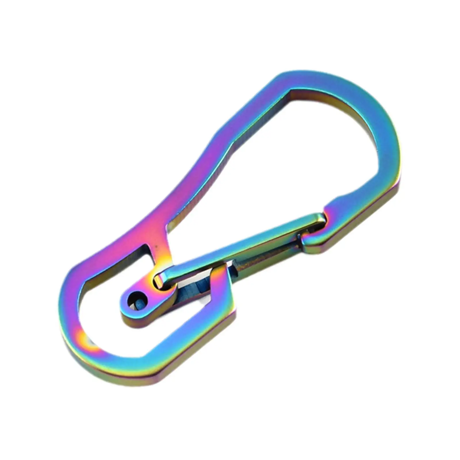 

1 PC Titanium Plating Carabiner Camping Clip Outdoor Key Ring Clip Keychain Holder Camping Keyring Buckle Hook Carabiner