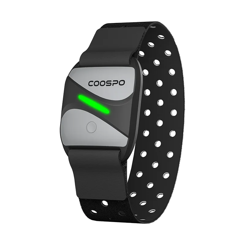 

COOSPO HW807 HRV Heart Rate Monitor Armband HRM Optical HR Sensor Bluetooth5.0 & ANT+ IP67 for Peloton Zwift DDP Yoga