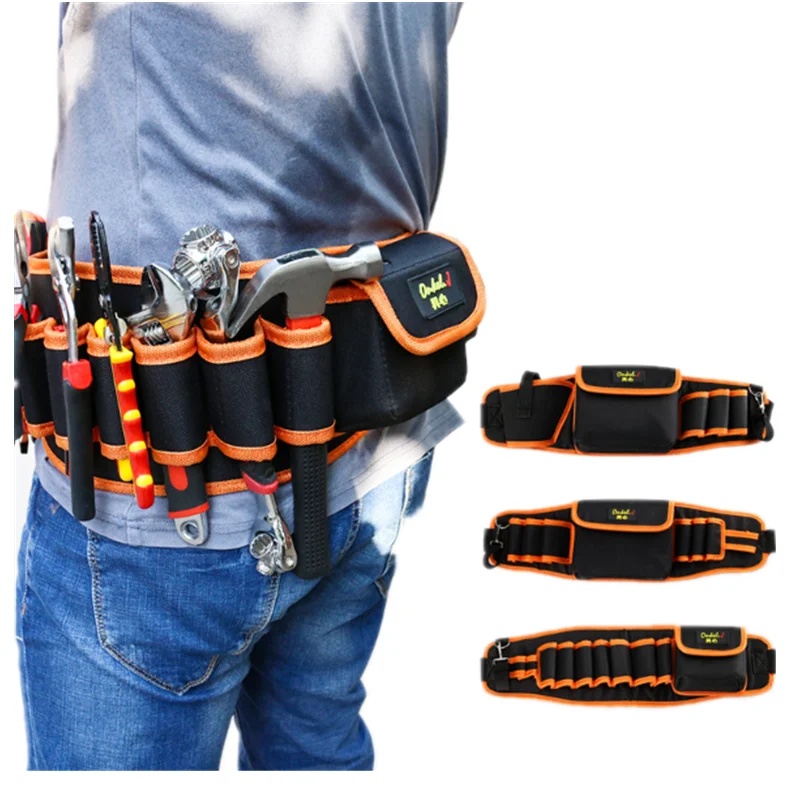 

Oxford Cloth Multi-functional Electrician Tools Bag Waist Pouch Belt Storage Holder Organizer Tool Screwdriver Kit Holder
