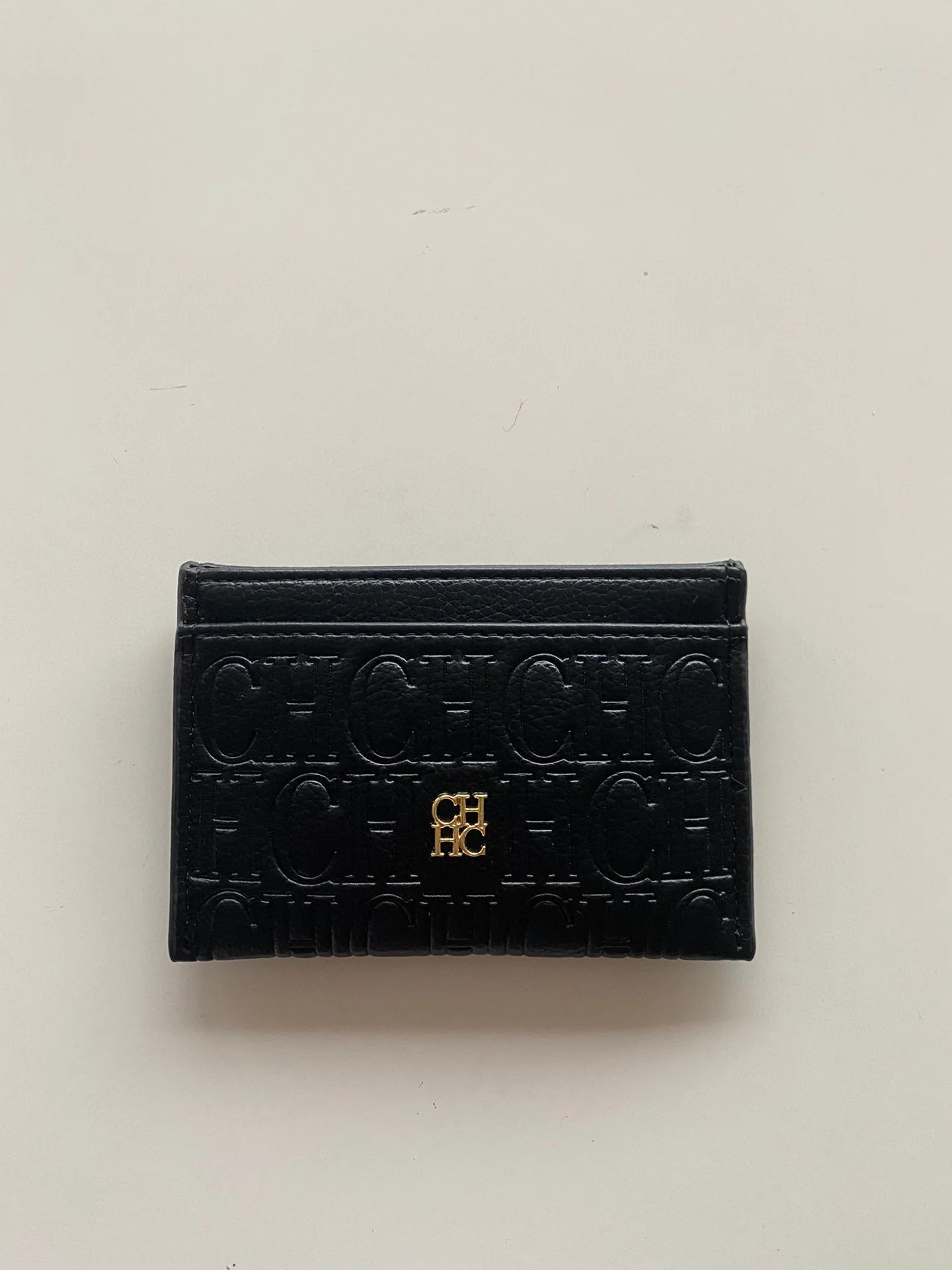 

New International Brand CH Leather Universal Card Bag Zero Wallet Key Bag No Zipper Portable Embossed Logo Gift Box Shopping Bag