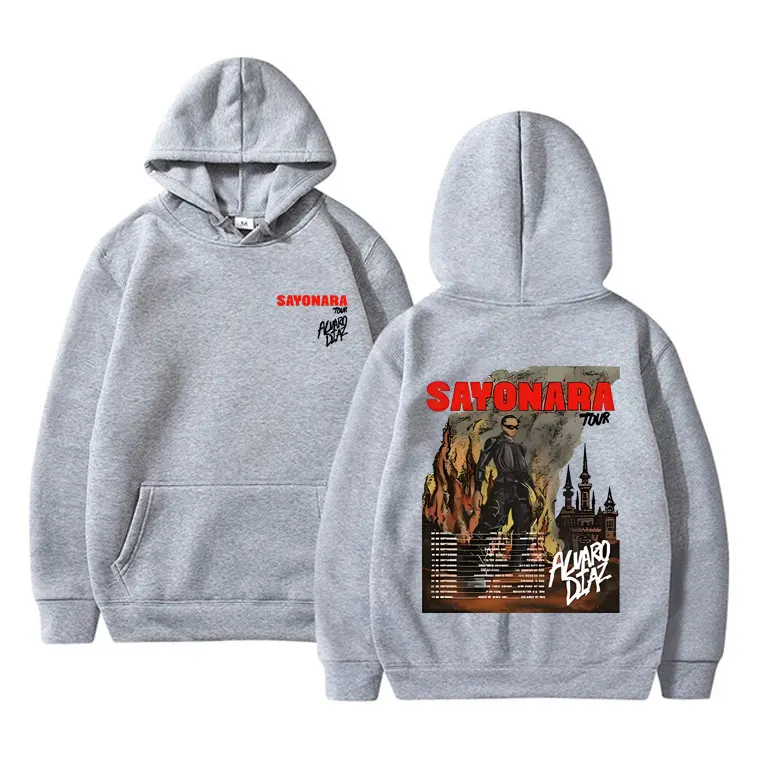 Рэпер Alvaro Diaz Sayonara Tour толстовка с двусторонним принтом мужская большого размера и