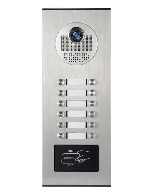 SmartYIBA 7 дюймов Цвет Видео дверной наборы для телефона 12 единиц Квартира видео