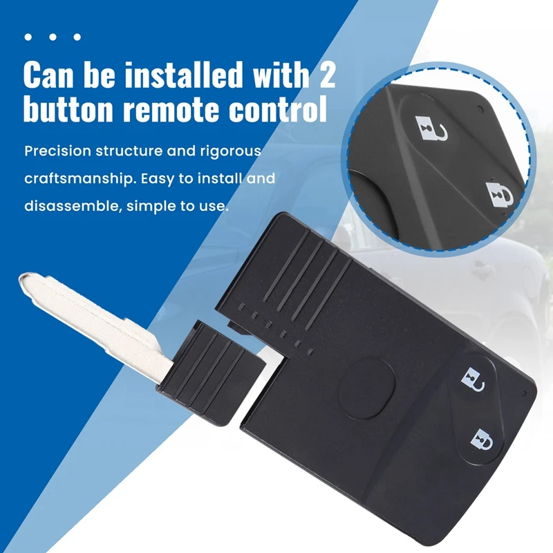 2-кнопочный чехол для смарт-карт с дистанционным управлением Mazda 5 6 CX-7 CX-9 RX8 Miata