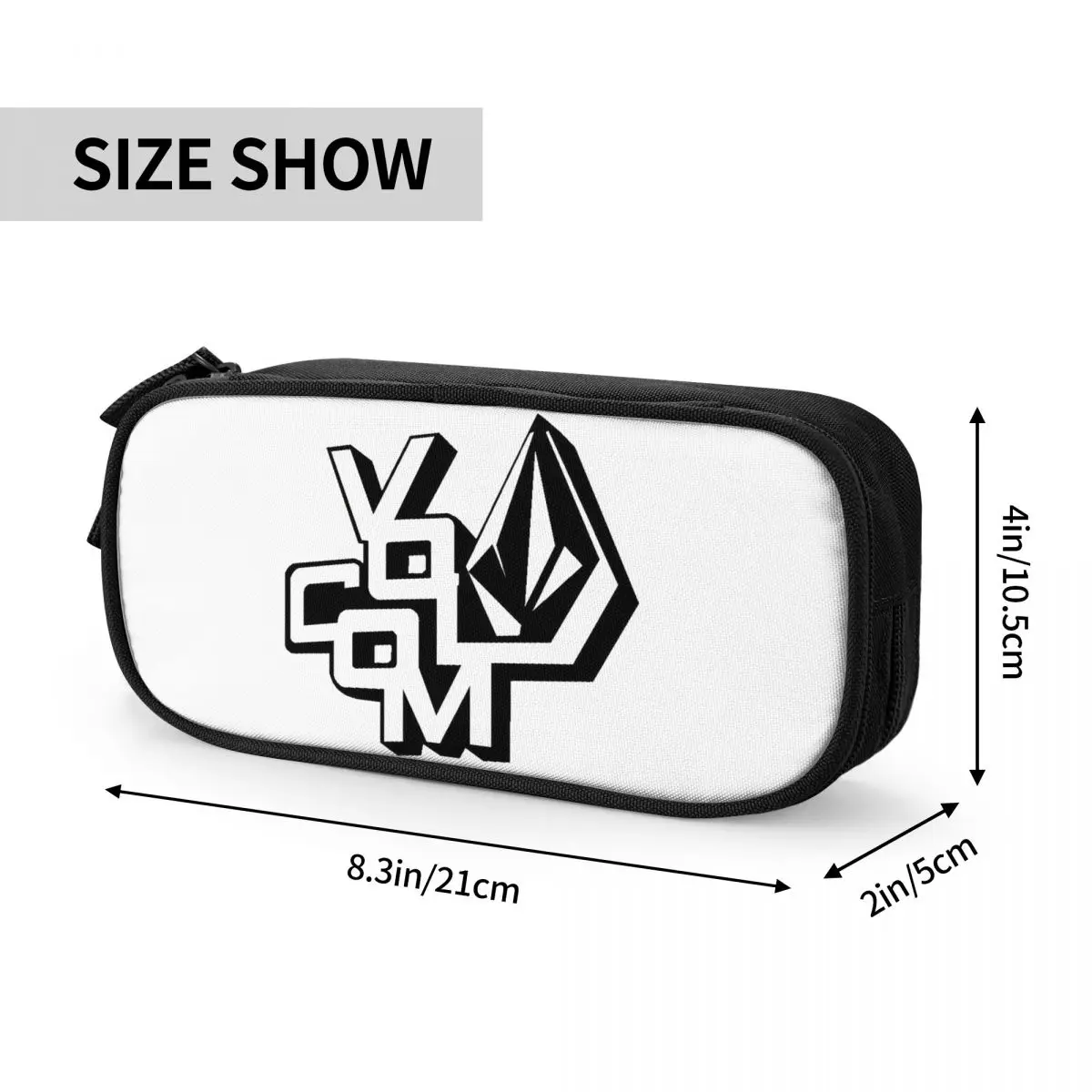 Карандаш большой емкости чехол V-volcom с логотипом Merch двухслойная сумка для