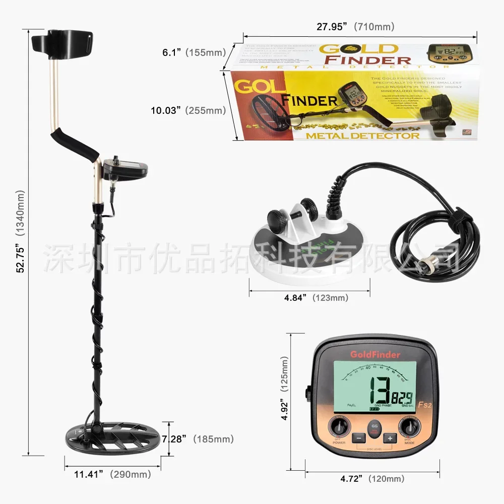 FS2 детектор золота археологический высокоточный поиск сокровищ подземный